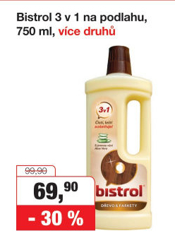 Čistič na podlahy 3v1 Bistrol
