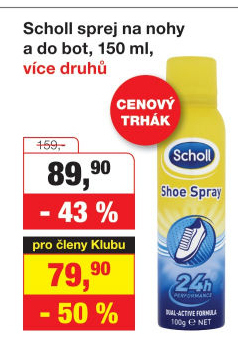 Deodorant sprej na nohy Scholl