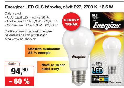 ENERGIZER ŽÁROVKY