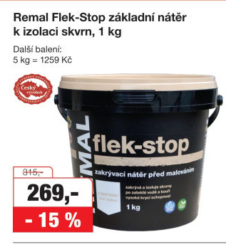 Izolační nátěr Flek - stop Remal