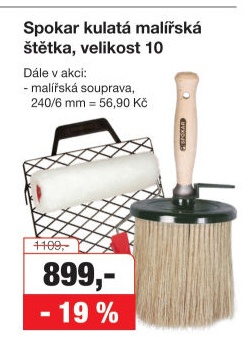 Kulatá malířská štětka Spokar