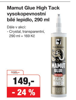 Lepidlo Mamut Glue Den Braven