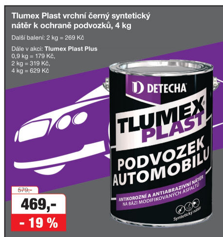 Nátěr Tlumex plast Detecha