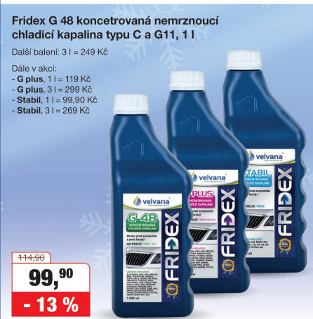 Nemrznoucí chladící kapalina Fridex G48