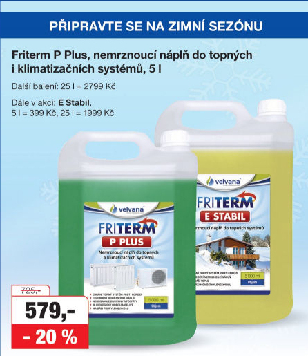 Nemrznoucí náplň do klimatizace Friterm P Plus Velvana