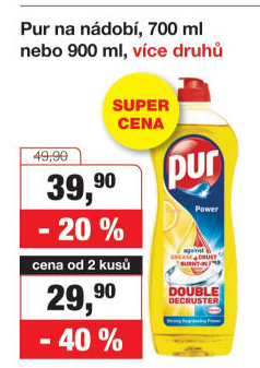 Prostředek na nádobí Pur