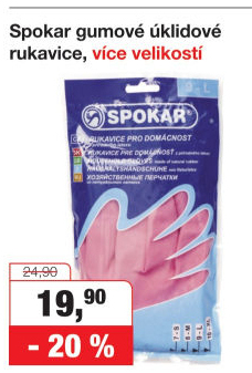 Rukavice gumové Spokar