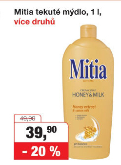 Tekuté mýdlo Mitia - náhradní náplň