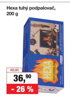 Tuhý podpalovač Hexa