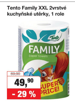 Utěrky kuchyňské 2vrstvé Family XXL Tento