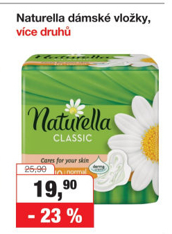 Vložky dámské Naturella