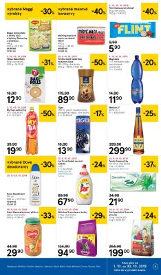 akční leták Tesco 2.10.2019-8.10.2019