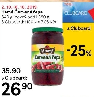 Červená řepa Hamé