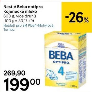 Mléčná výživa Beba Optipro Nestlé