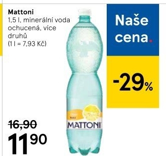 Ochucená voda Mattoni