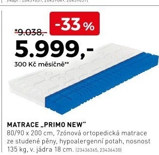 Matrace Primo new
