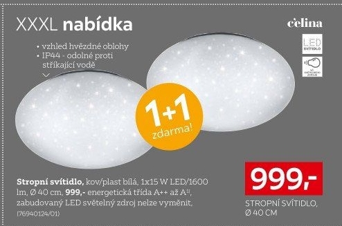 KOUPELNOVÉ STROPNÍ SVÍTIDLO
