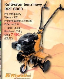 Benzínový kultivátor Riwall RPT 6060
