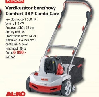 Benzínový vertikutátor Comfort 38 P Combi Care Al-ko