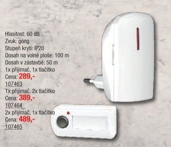 Bezdrátový zvonek Elektrobock