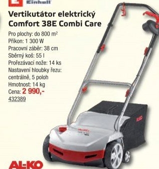 Elektrická travní fréza Al-Ko Comfort 38 E Combi Care
