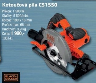 Pila kotoučová CS1550 Black&amp