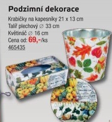 Plechový talíř Goba