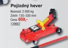 Pojízdný hydraulický zvedák - hever Compass
