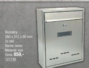Poštovní schránka Uni Hobby