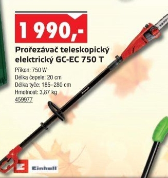 Prořezávač elektrický Einhell GC-EC 750 T