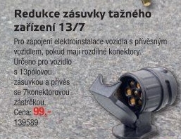 Redukce zásuvky tažného zařízení Compass