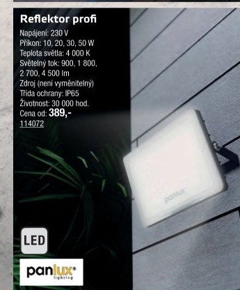 Reflektorové LED světlo Panlux