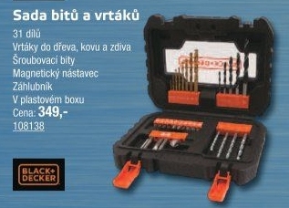 Sada vrtáků a bitů Black&amp