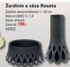 Samozavlažovací žardina Roseta