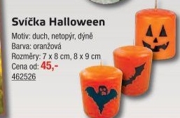 Svíčka Halloween Krab