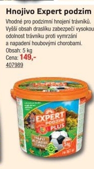 Trávníkové hnojivo Expert podzim plus Forestina