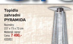 Venkovní topidlo Pyramida Meva