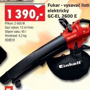 Vysavač listí elektrický GC-EL 2600 E Einhell