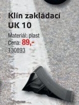 Zakládací klín pod kola Agados