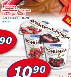 Dezert Bohunka Bohušovická mlékárna