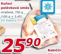 Směs kuřecí polévková mražená DZ Klatovy