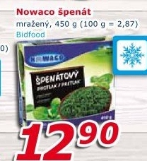 Špenátový protlak mražený Nowaco