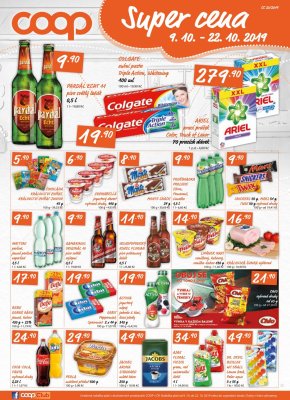 akční leták COOP 9.10.2019-15.10.2019
