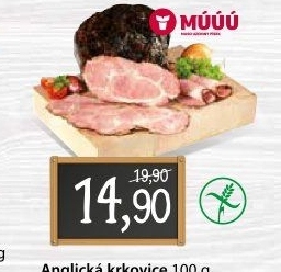 Anglická krkovice Maso uzeniny Písek