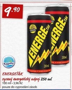 Energetický nápoj Energeťák Kapíto
