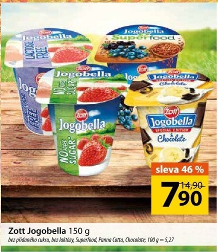Jogurt bez laktózy Jogobella Zott