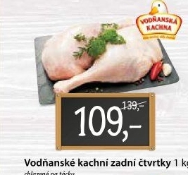Kachní čtvrtky Vodňanská kachna