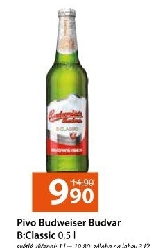 Pivo světlé výčepní B: Classic Budweiser Budvar