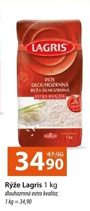 Rýže dlouhozrnná Lagris