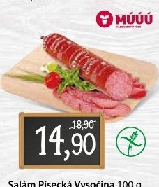 Salám Vysočina písecká Maso uzeniny Písek